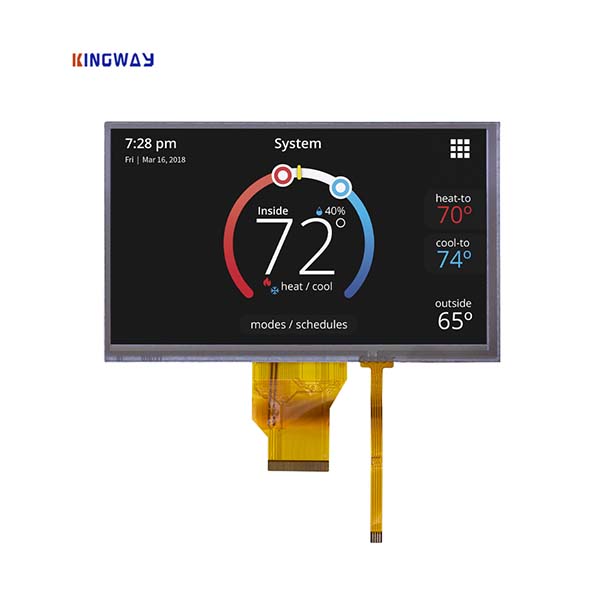 KINGWAY 7 Inch 800x480 Tn Tft Lcd Display with Touch Screen